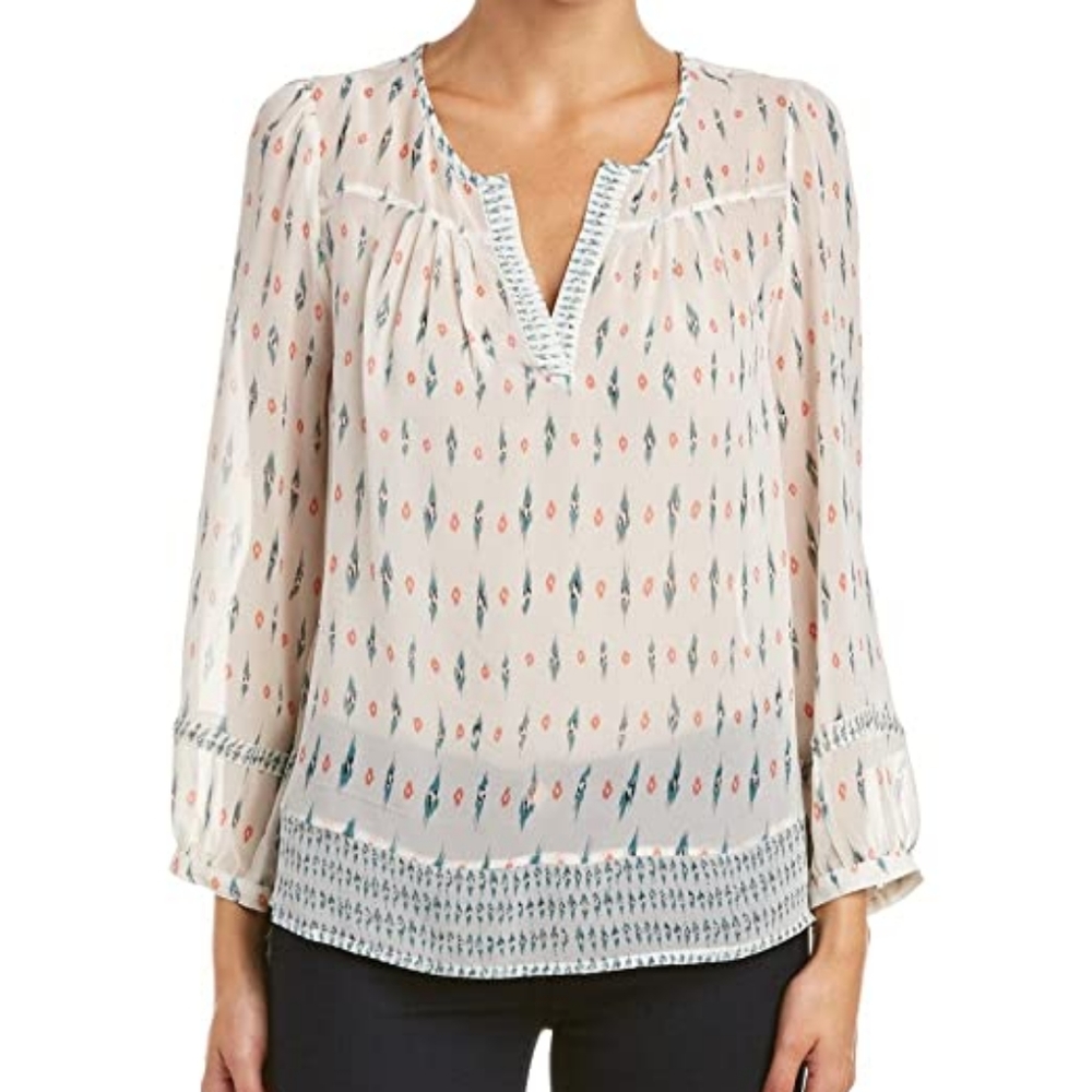 Joie Frazier E Silk Blouse